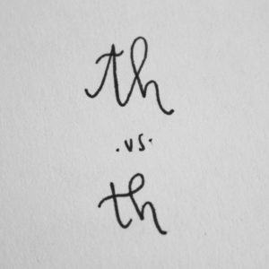 Hand Lettering: 4 Key Observations from One Beginner to Another: Connecting T and H
