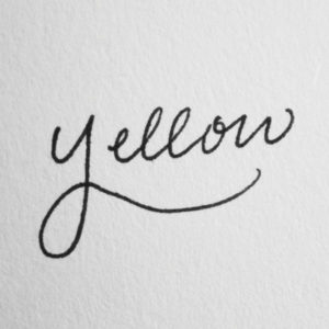 Hand Lettering: 4 Key Observations from One Beginner to Another: Yellow
